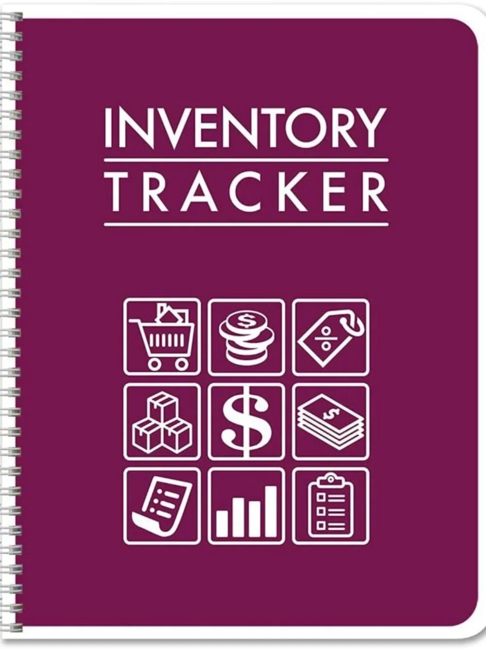 Inventory Log Book - 100 Pages, Wire-O Bound, Perfect for Organizing & Tracking